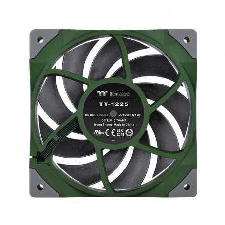 Thermaltake TOUGHFAN 12 - Case fan - 120 mm - racing green - 1