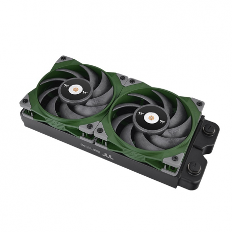 Thermaltake TOUGHFAN 12 - Case fan - 120 mm - racing green - 3