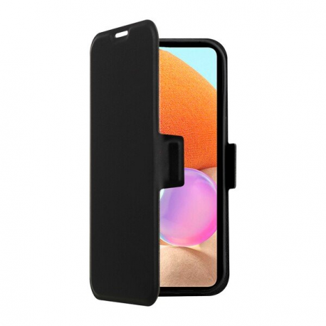 Screenor Clever - Flip cover for mobile phone - thermoplastic polyurethane (TPU), eco-leather - black - for OnePlus Nord 5 - 0