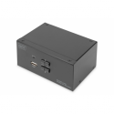 DIGITUS DS-12862 - KVM / audio / USB switch - 2 x KVM port(s) - 1 local user - desktop