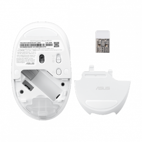 ASUS Fragrance MD101 - Mouse - optical - 4 buttons - wireless - Bluetooth, 2.4 GHz - rose clay - 3