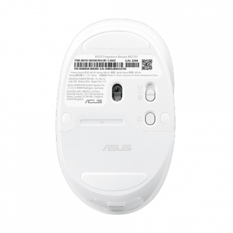 ASUS Fragrance MD101 - Mouse - optical - 4 buttons - wireless - Bluetooth, 2.4 GHz - rose clay - 4