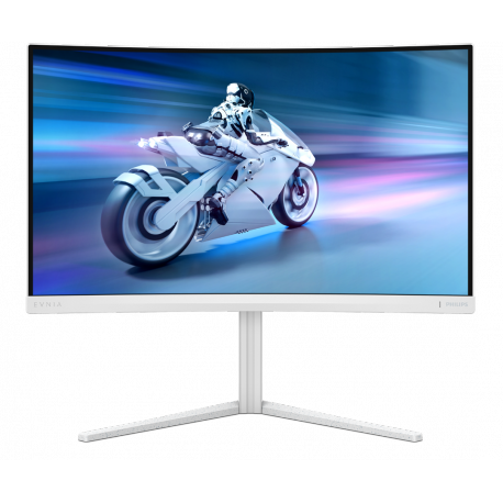 Philips Evnia 5000 27M2C5501 - LED monitor - gaming - curved - 27" - 2560 x 1440 QHD @ 180 Hz - Fast VA - 5000:1 - HDR10 - 0.5 ms - 2xHDMI, DisplayPort - white - 15
