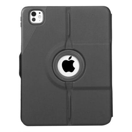 Targus Versavu - Keyboard and folio case - with trackpad - backlit - wireless - Bluetooth 5.0 - QWERTY - Nordic - black - 5