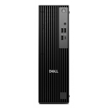 Dell Pro Slim QCS1250 - Slim desktop Core Ultra 5 235 / up to 5 GHz - RAM 16 GB - SSD 512 GB - NVMe - Intel Graphics - Gigabit Ethernet - Win 11 Pro - monitor: none - black - BTS - with 1 Year Basic Onsite - 0
