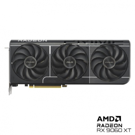 ASUS Prime Radeon RX 9060 XT 16GB - OC Edition - graphics card - Radeon RX 9060 XT - 16 GB GDDR6 - PCI Express 5.0 - HDMI, 2 x DisplayPort - box - 1