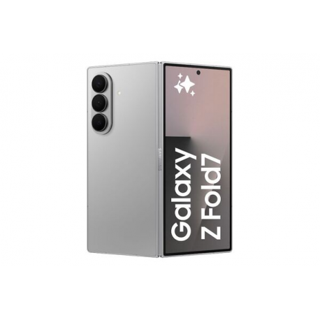 Samsung Galaxy Z Fold7 - 5G smartphone - dual-SIM - RAM 12 GB  /  Internal Memory 512 GB - OLED display - 8" - 8" - 2184 x 1968 pixels 2184 x 1968 pixels (120 Hz) - 3x rear cameras 200 MP, 12 MP, 10 MP - 2x front cameras 10 MP, 10 MP - silver shadow - 1