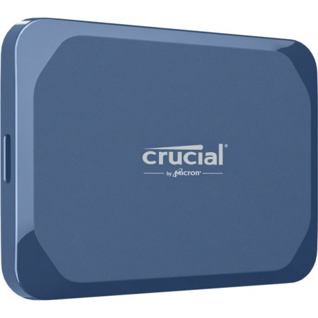 Crucial X10 - SSD - encrypted - 1 TB - external (portable) - USB 3.2 Gen 2x2 (USB-C connector) - 256-bit AES - matte blue - 0