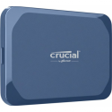 Crucial X10 - SSD - encrypted - 1 TB - external (portable) - USB 3.2 Gen 2x2 (USB-C connector) - 256-bit AES - matte blue
