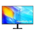Samsung ViewFinity S8 S37D800EAU - S80D Series - LED monitor - 37" - 3840 x 2160 UHD @ 60 Hz - VA - 350 cd/m² - 3000:1 - HDR10 - 5 ms - HDMI, DisplayPort - black