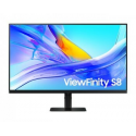 Samsung ViewFinity S8 S32D804UEU - S80UD Series - LED monitor - USB - 32" - 3840 x 2160 4K UHD (2160p) @ 60 Hz - VA - 350 cd / m² - 3000:1 - HDR10 - 5 ms - HDMI, DisplayPort, USB-C - black