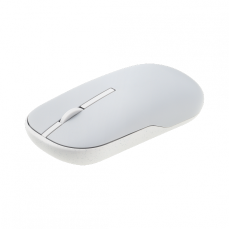 ASUS Marshmallow MD100 Lite - Mouse - right and left-handed - optical - 3 buttons - wireless - 2.4 GHz, Bluetooth 5.0 - USB wireless receiver - grey - 2