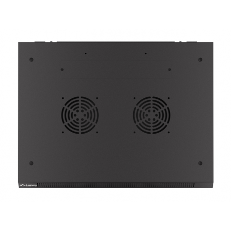 Lanberg - Rack cabinet - wall mountable - black, RAL 9004 - 4U - 19" - 8