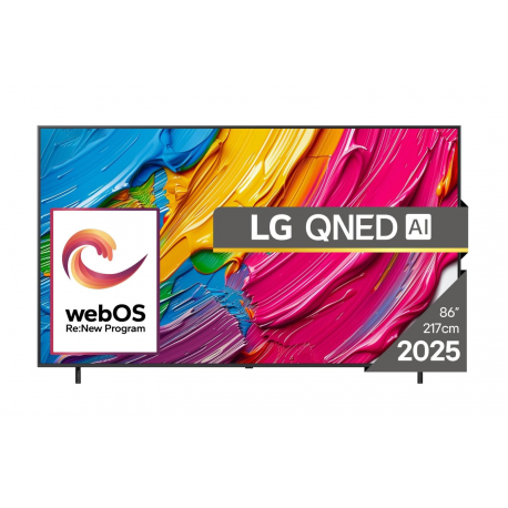 LG 86QNED80A3A - 86" Diagonal Class QNED80 Series LED-backlit LCD TV - QNED AI - Smart TV - webOS - 4K UHD (2160p) 3840 x 2160 - HDR - Edge LED - 0