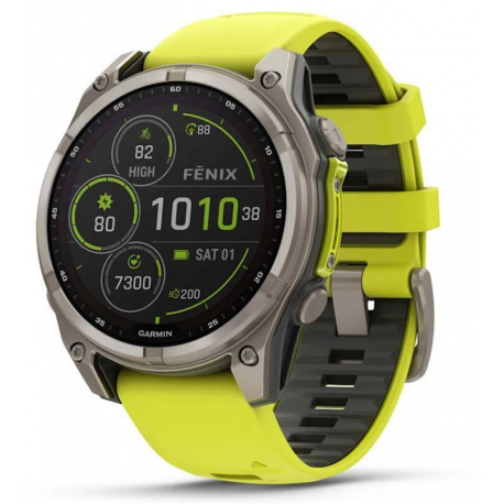 SMARTWATCH FENIX 8 SAPP. SOLAR/YELLOW 010-02907-21 GARMIN - 0