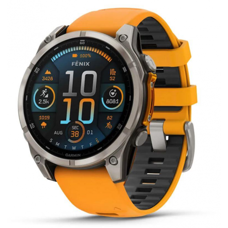 SMARTWATCH FENIX 8 SAPPHIRE/ORANGE 010-02904-11 GARMIN - 0
