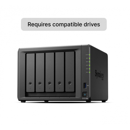 Synology Disk Station DS1525+ - NAS server - 5 bays - SATA 6Gb/s - HDD - RAID JBOD, 0, 1, 5, 6, 10 - RAM 8 GB - Gigabit Ethernet / 2.5 Gigabit Ethernet - iSCSI support - 0