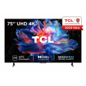 TCL 75V6C - 75" Diagonal Class (74.5" viewable) - V6C Series LED-backlit LCD TV - Smart TV - Google TV - 4K UHD (2160p) 3840 x 2160 - HDR - brushed metal