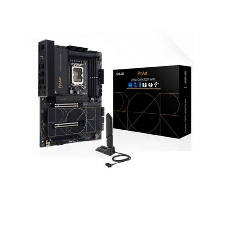 ASUS ProArt Z890-CREATOR WIFI - Motherboard - ATX - LGA1851 Socket - Z890 Chipset - USB4, USB-C 3.2 Gen 2x2, USB 3.2 Gen 2, USB 3.2 Gen 1 - 10 Gigabit LAN, 2.5 Gigabit LAN, Wi-Fi 7, Bluetooth - onboard graphics (CPU required) - HD Audio (8-channel) - 0