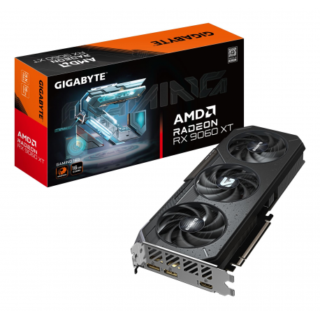 Gigabyte Gaming - Graphics card - Radeon RX 9060 XT - 16 GB GDDR6 - PCI Express 5.0 - 2 x DisplayPort, HDMI - 0