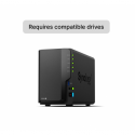 Synology Disk Station DS225+ - NAS server - SATA 6Gb/s - RAID 0, 1, JBOD - RAM 2 GB - Gigabit Ethernet / 2.5 Gigabit Ethernet - iSCSI support