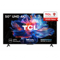 TCL 50V6C - 50" Diagonal Class (49.5" viewable) - V6C Series LED-backlit LCD TV - Smart TV - Google TV - 4K UHD (2160p) 3840 x 2160 - HDR - brushed metal