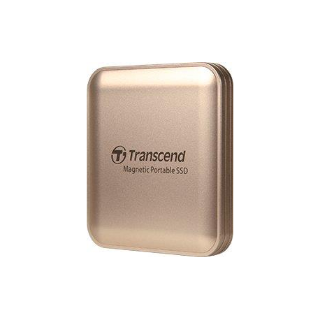 Transcend ESD420 - SSD - 2 TB - external (portable) - USB 3.2 Gen 2x2 (USB-C connector) - champagne gold - 0