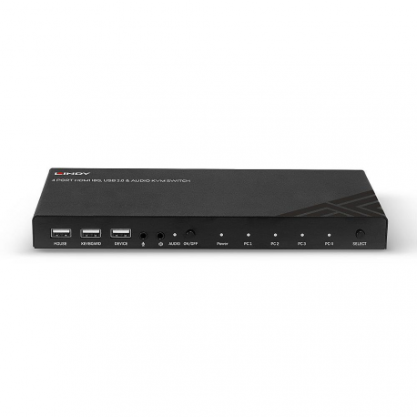 Lindy - KVM / audio / USB switch - 4 x KVM / audio / USB - 1 local user - desktop - 0