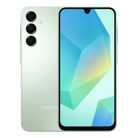 Samsung Galaxy A16 - 4G smartphone - dual-SIM - RAM 4 GB  /  Internal Memory 128 GB - microSD slot - OLED display - 6.7" - 2340 x 1080 pixels (90 Hz) - 3x rear cameras 50 MP, 5 MP, 2 MP - front camera 13 MP - light green - 0