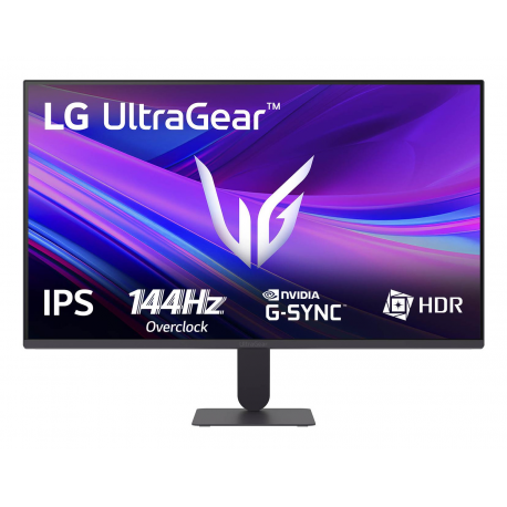 LG UltraGear 27G411A-B - G411A Series - LED monitor - gaming - 27" - 1920 x 1080 Full HD (1080p) @ 120 Hz - IPS - 250 cd / m² - 1500:1 - HDR10 - 1 ms - HDMI, DisplayPort - 0