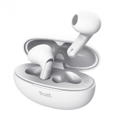 Trust Yavi - True wireless earphones with mic - in-ear - Bluetooth - white - 0