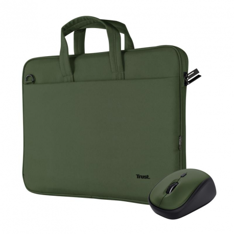 Trust Bologna - Notebook carrying case - 16" - green - with wireless mouse - 0