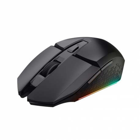 Trust GXT 110 FELOX - Mouse - illuminated - 6 buttons - wireless - USB wireless receiver - booster black - 0