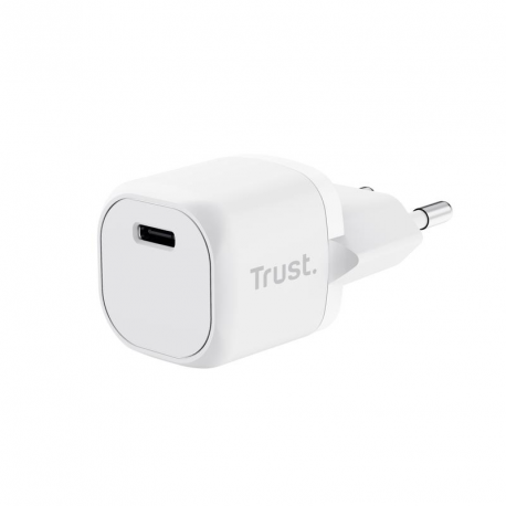 Trust Maxo - Power adapter - ultra-small - 20 Watt - 3 A - Power Delivery 3.0 + PPS (24 pin USB-C) - white - 0