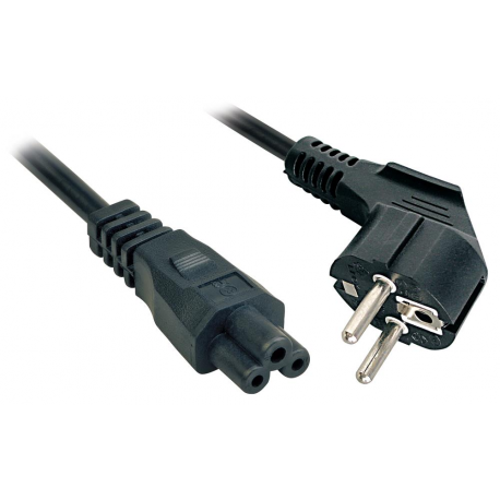 Lindy - Power cable - IEC 60320 C5 to CEE 7 / 7 (M) - 3 m - black - 0
