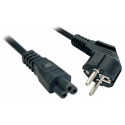 Lindy - Power cable - IEC 60320 C5 to CEE 7 / 7 (M) - 3 m - black
