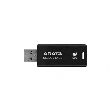 MEMORY DRIVE FLASH USB3.2 64GB/BLACK UC320-64G-RBK/BK ADATA - 0