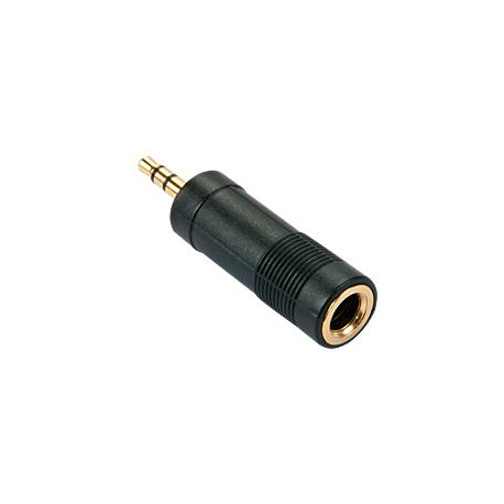 Lindy - Audio adaptor - stereo jack female to stereo mini jack male - 0