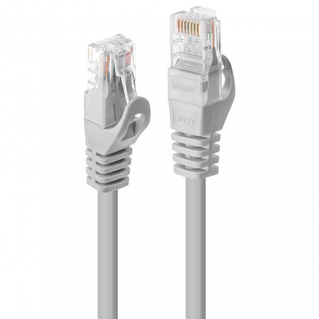 Lindy - Patch cable - RJ-45 (M) to RJ-45 (M) - 1 m - UTP - CAT 5e - molded, snagless, stranded - grey - 0