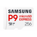 Samsung P9 Express MB-MK256T - Flash memory card - 256 GB - A1 / Video Class V30 / UHS-I U3 - microSDXC Express - white