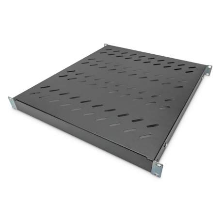 DIGITUS - Rack shelf - black, RAL 7035 - 1U - 19" - 0