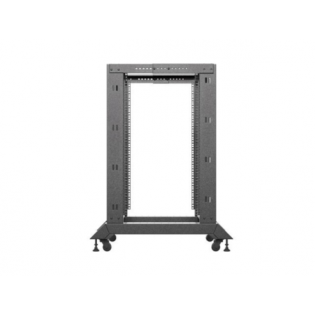 Lanberg - Rack open frame - 600x800 mm - RAL 9004 - 18U - 19" - 3