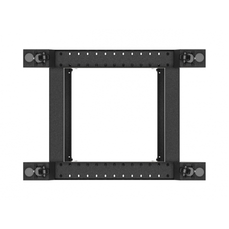 Lanberg - Rack open frame - 600x800 mm - RAL 9004 - 18U - 19" - 5