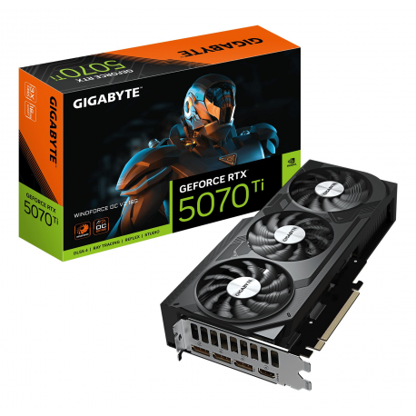 Graphics Card|GIGABYTE|NVIDIA|GeForce RTX 5070 Ti|2497 MHz|16 GB|GDDR7|256 bit|PCI Express 5.0|Active|N507TWF3OCV2-16GD - 0