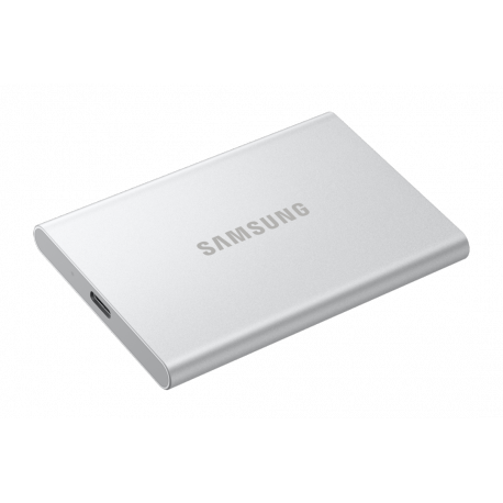 Samsung T7 Resurrected MU-PD2T0G - SSD - encrypted - 2 TB - external (portable) - USB 3.2 Gen 2 (USB-C connector) - 256-bit AES - silver - 4
