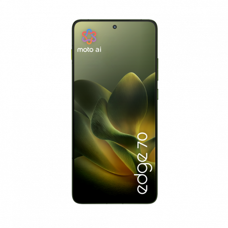 Motorola Edge 70 - 5G smartphone - dual-SIM - RAM 12 GB  /  Internal Memory 512 GB - pOLED display - 6.67" - 2712 x 1220 pixels (120 Hz) - 3x rear cameras 50 MP, 50 MP - front camera 50 MP - pantone bronze green - 4