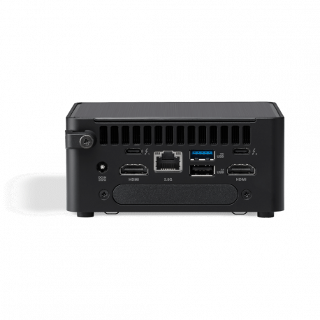 ASUS NUC 14 Pro RNUC14RVHV500002I - Barebone - mini PC 1 x Core Ultra 5 135H  /  up to 4.6 GHz - RAM 0 GB - Intel Arc Graphics - Gigabit Ethernet, 2.5 Gigabit Ethernet, IEEE 802.11ax (Wi-Fi 6E), Bluetooth 5.3 - Win 11 - black - 3