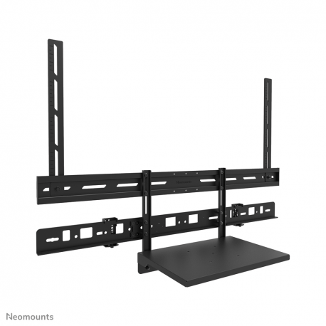 Neomounts AV60-500BL - Mounting kit (mount bracket, laptop shelf) - for video bar / laptop - universal - black - screen size: 43"-110" - VESA-mountable - 4