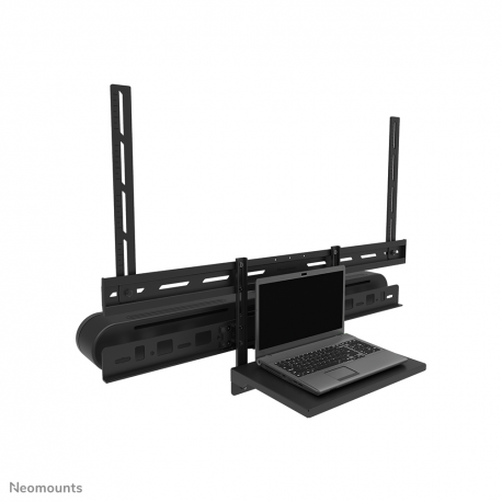 Neomounts AV60-500BL - Mounting kit (mount bracket, laptop shelf) - for video bar / laptop - universal - black - screen size: 43"-110" - VESA-mountable - 5