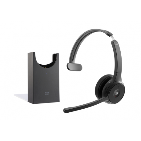 CISCO Headset 721 Wireless Single+Stand Carbon Black USBA Bundle - 0